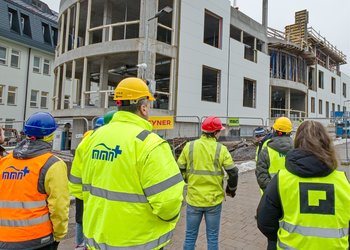 Pohled na stavbu pavilonu X