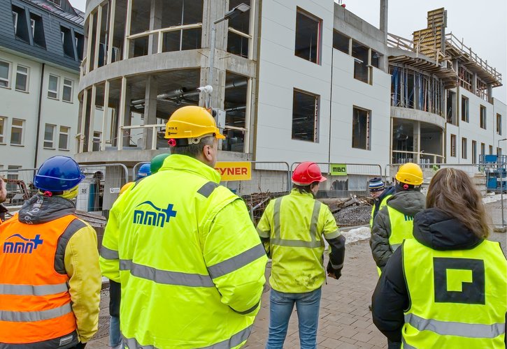 Pohled na stavbu pavilonu X